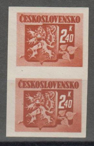 0367 B pár - svisle ** - 1945