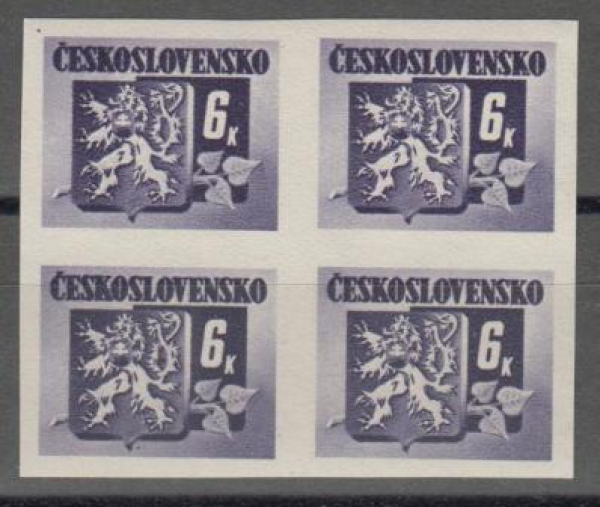 0370 B čtyřblok ** - 1945