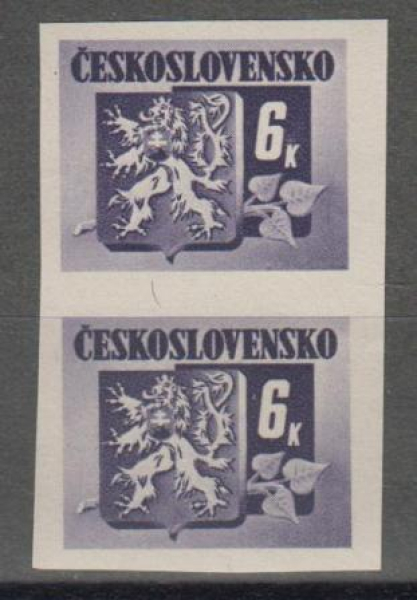 0370 B pár - svisle ** - 1945