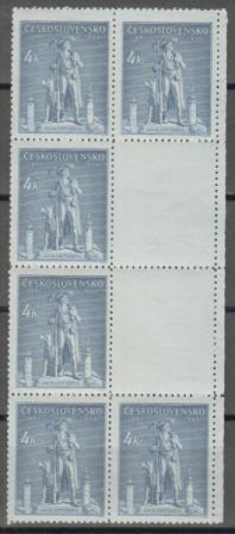 0432 VK 9 - větší celek 6 známek + 2 K ** - 1945