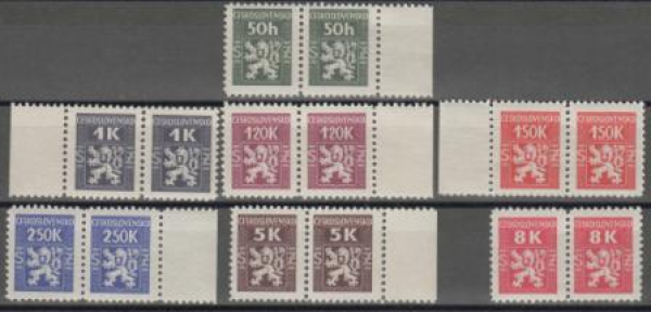 SL 0001 / SL 0007 pár vodorovně ** - 1945