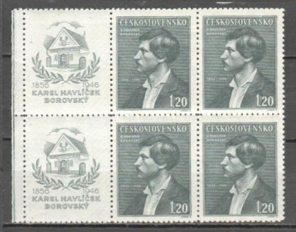 0436 K L větší celek 4 známky + 2 K ** - 1946