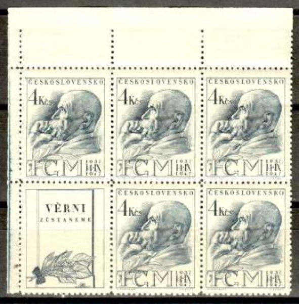 0459 VK 3 - větší celek 5 známek + 1 K L ** - 1947
