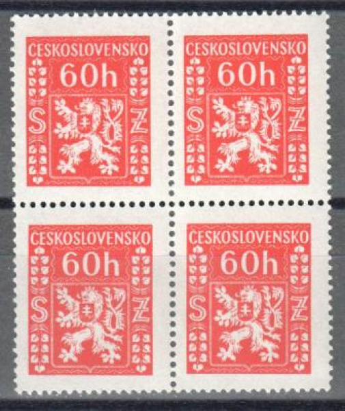 SL 0008 čtyřblok ** - 1947
