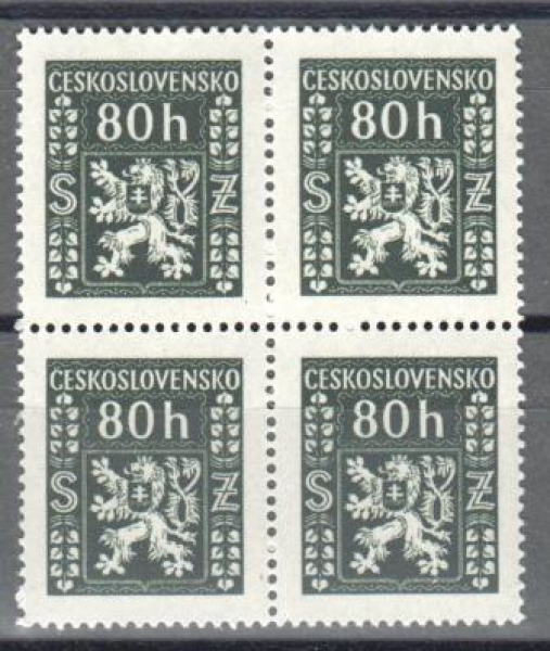 SL 0009 čtyřblok ** - 1947
