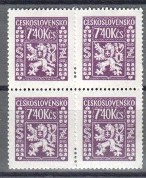 SL 0015 čtyřblok ** - 1947