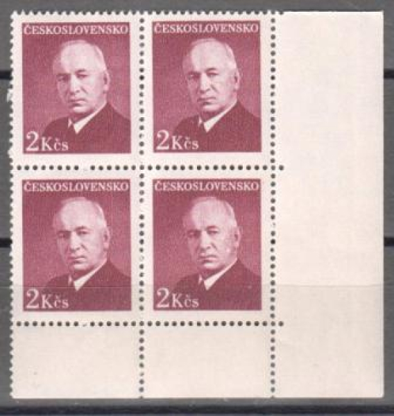 0465 čtyřblok ** - 1948
