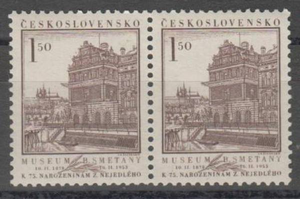 0702 pár - vodorovně ** - 1953