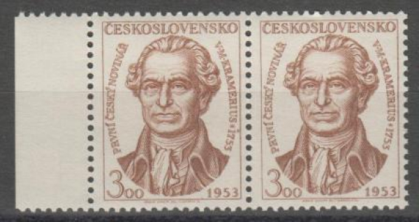 0710 pár - vodorovně ** - 1953