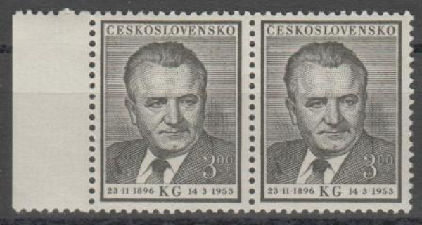 0718 pár - vodorovně ** - 1953