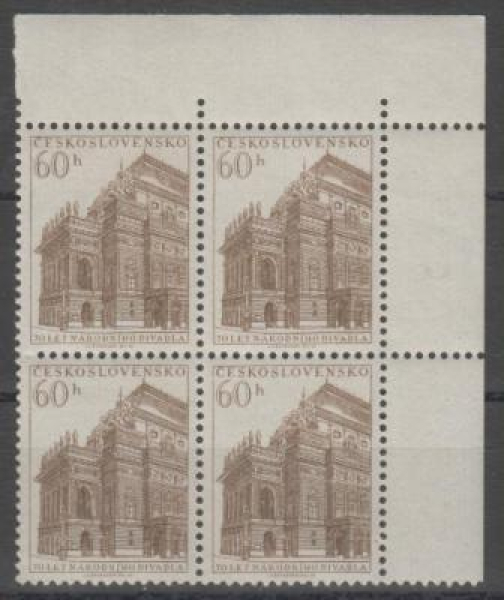 0758 čtyřblok ** - 1953