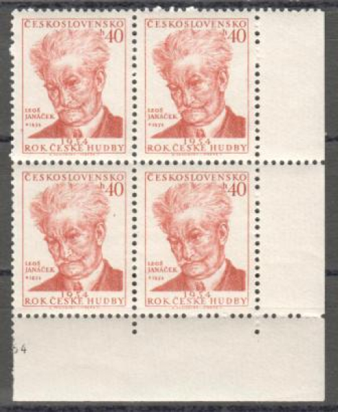 0792 čtyřblok ** - 1954