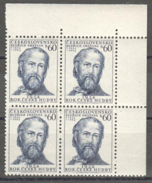 0793 čtyřblok ** - 1954
