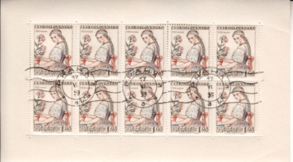 0968 / 0971 PL - 17. VI. 1959 + vlnité razítko ● - 1957