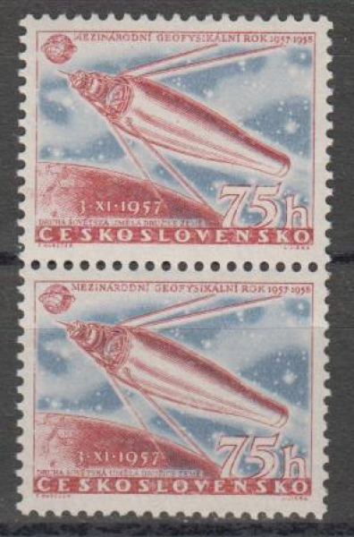 0974 pár svisle ** - 1957