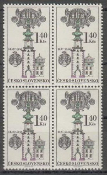 1843 čtyřblok ** - 1970