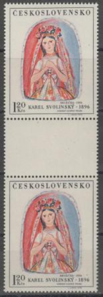 1854 pár svisle ** - 1970