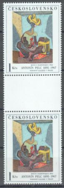 2054 Typ I pár - svisle ** - 1973