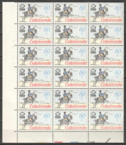 2255 / 2256 větší celek 18 známek ** - 1977 - PRAGA 1978