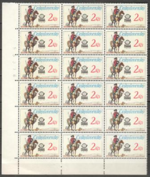 2255 / 2256 větší celek 18 známek ** - 1977 - PRAGA 1978
