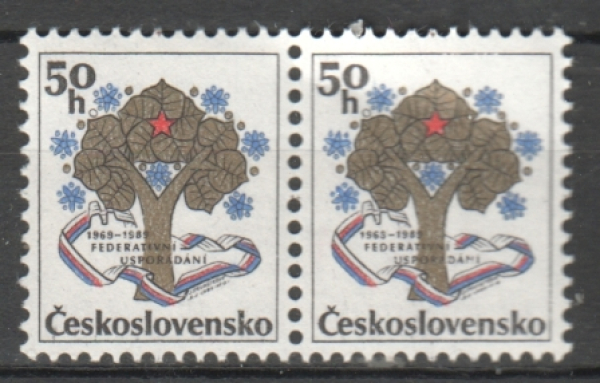 2874 pár - vodorovně ** - 1989