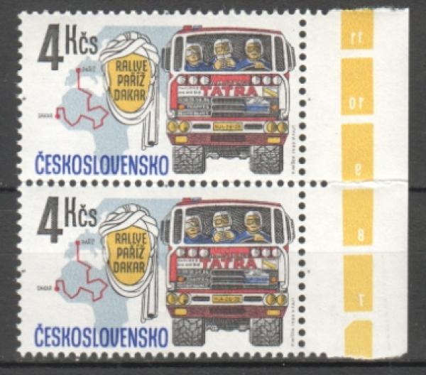 2878 pár - svisle ** - 1989
