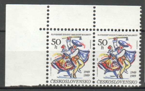 2903 pár - vodorovně ** - 1989