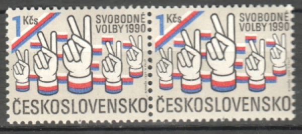2942 pár - vodorovně ** - 1990