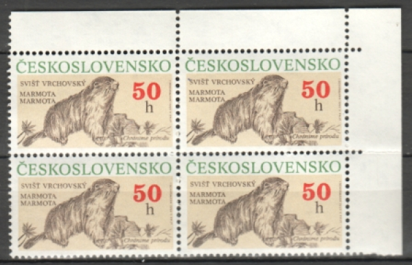 2955 čtyřblok ** - 1990