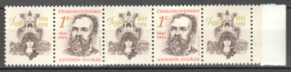 2971 - páska vodorovně 2 známky + 3 K ** - 1991