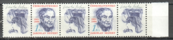 2973 - páska vodorovně 2 známky + 3 K ** - 1991