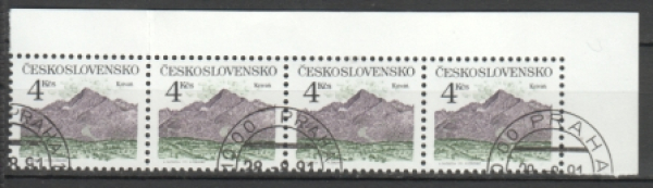 2983 čtyřpáska vodorovně ● - 1991