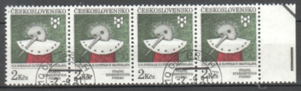 2986 čtyřpáska vodorovně ● - 1991