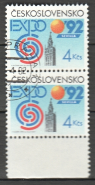 3004 pár - svisle ● - 1992