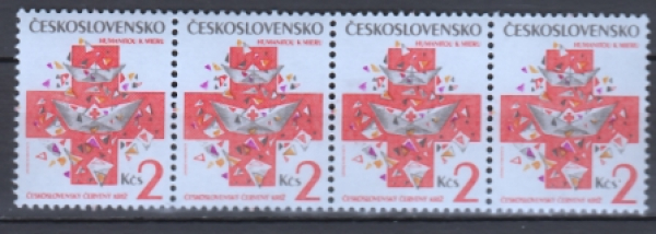 3012 čtyřpáska vodorovně ** - 1992