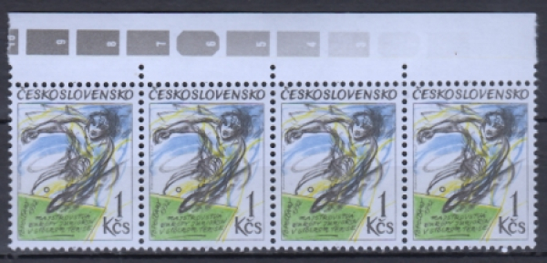3013 čtyřpáska vodorovně ● - 1992