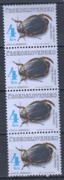 3017 čtyřpáska svisle ** - 1992