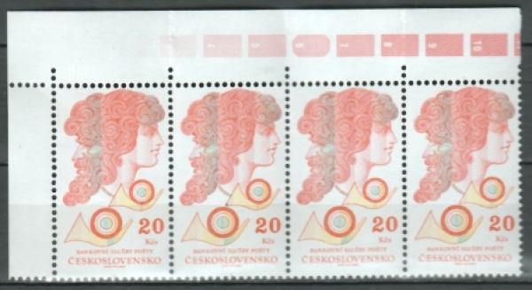 3021 čtyřpáska vodorovně ** - 1992