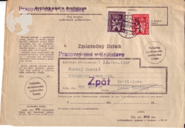 CZ 1947 00 008 ●