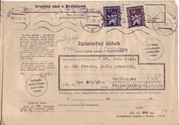 CZ 1948 00 001 ●