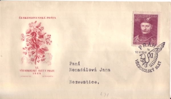 FDC 478 - CZ 1948 06 008 ●
