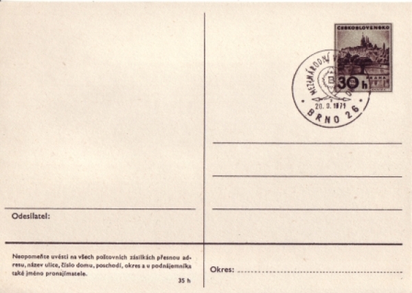 CDV 161 - CZ 1971 09 001 ●