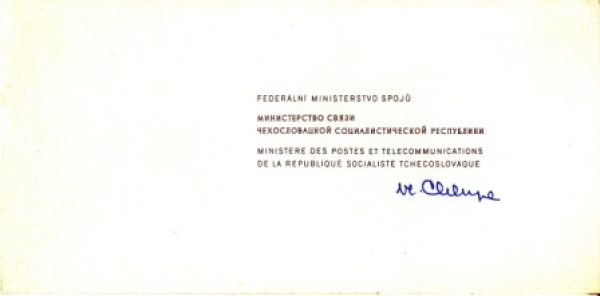 CZ 1982 98 003 - podpis ** - 1982