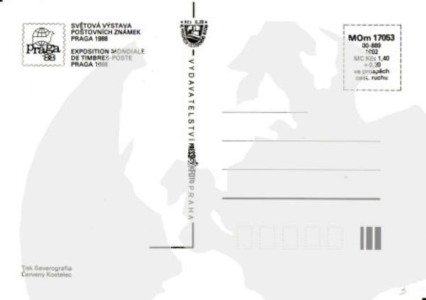 Briefmarke 1988 99 006 CZ ● - Internationale Briefmarken Ausstellung