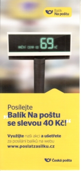 CZ Balík na poštu se slevou 40,- Kč - CZ 2020 98 015