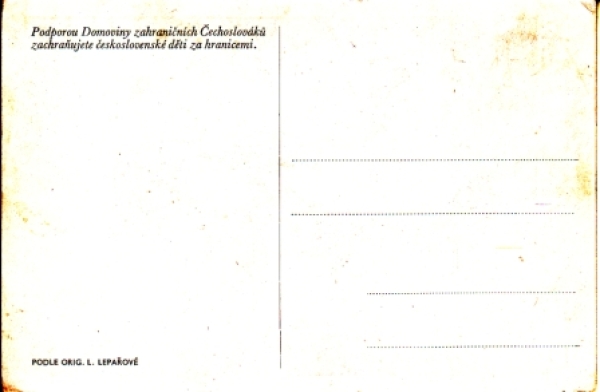 L. Lepařová (kresba) - CZ xxxx 95 015 **