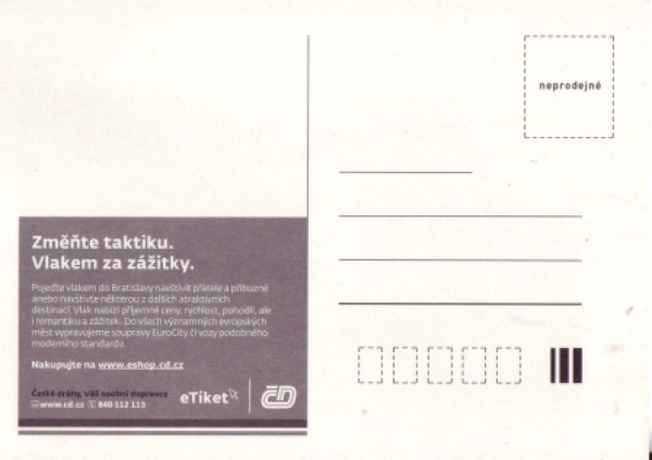Reklamní pohled - CZ xxxx 95 999 **