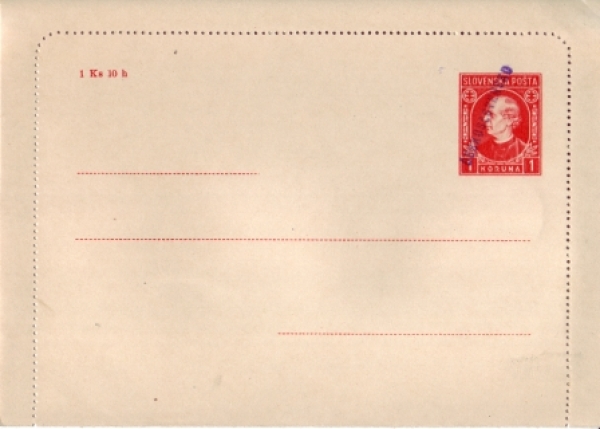 CZL 003 Kartenbrief Hlinka - 1945 **
