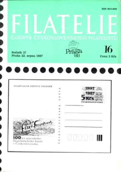 CZ Filatelie 1987 / 16