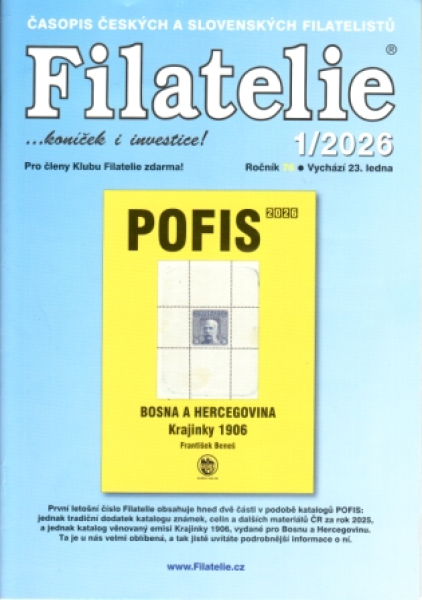 CZ Filatelie 2026 / 01